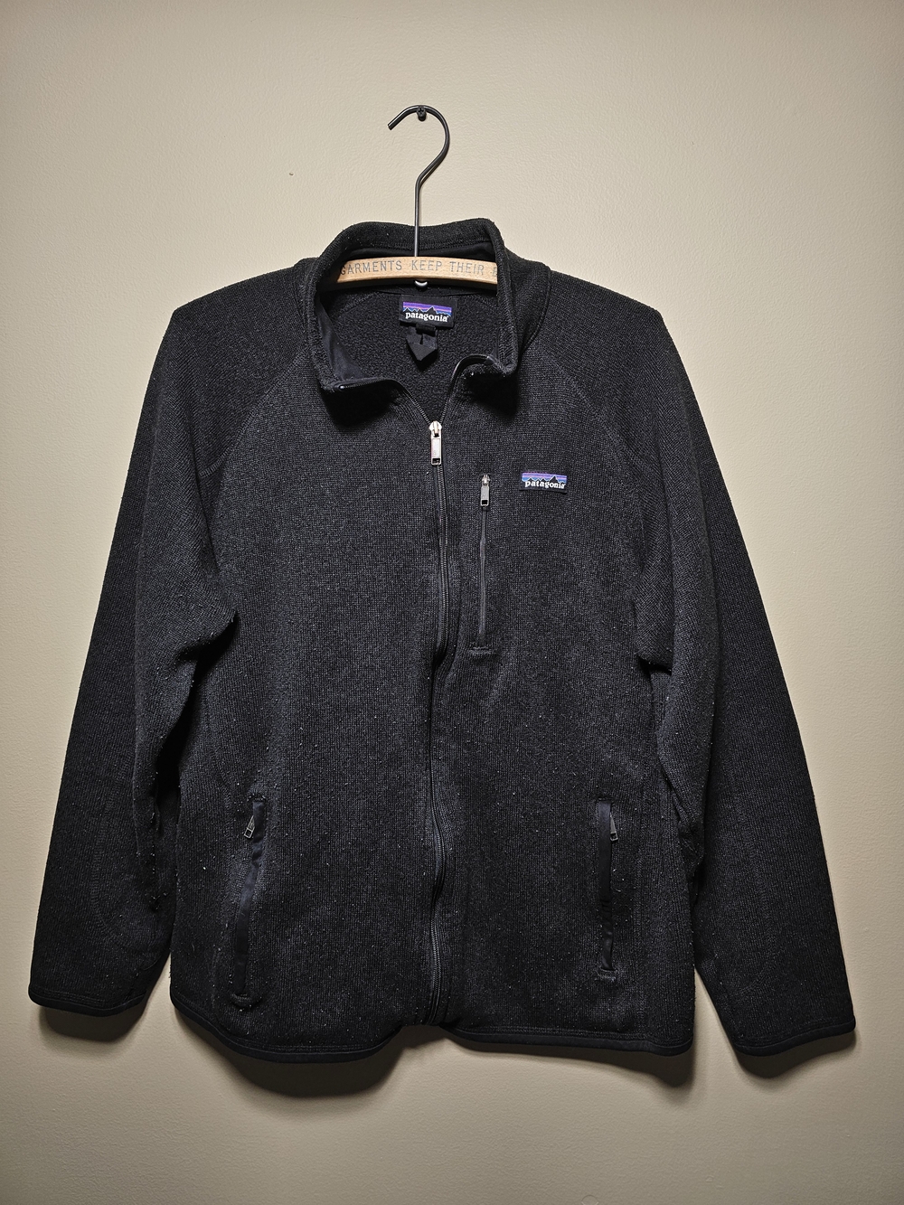 Patagonia Men’s Black Full-Zip Fleece Jacket Large